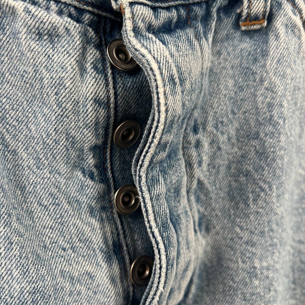 Madewell low slung straight carpenter jeans light wash 90s retro workwear 31 - Picture 3 of 15